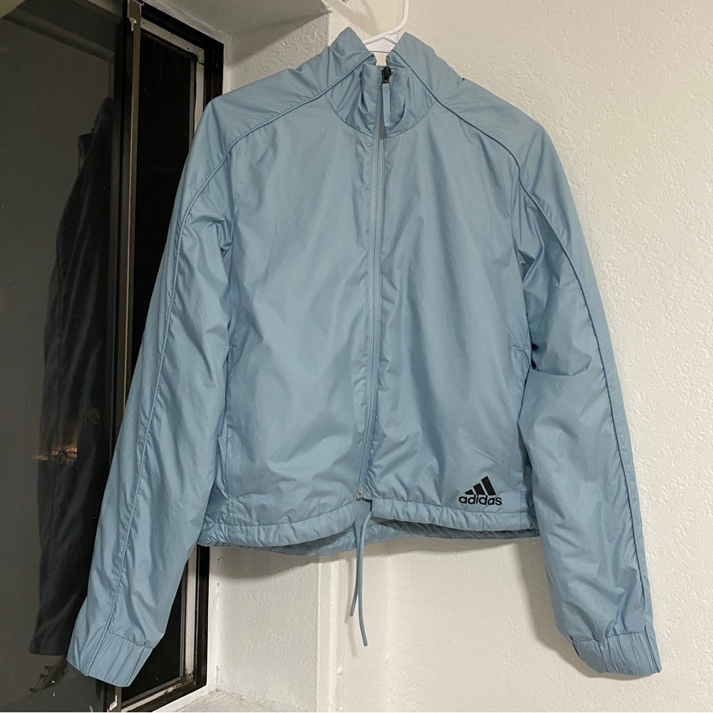 Adidas blue puffer jacket